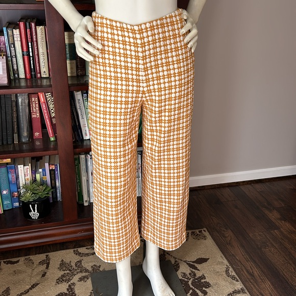 NWOT Paris Atelier & Other Stories Wide Leg Cross Stitch Trousers - Picture 7 of 15